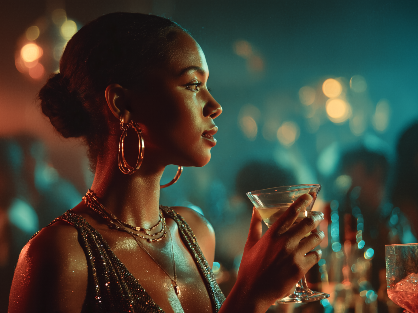 Woman with drink